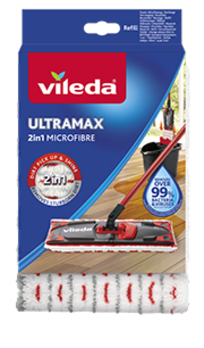 Vileda 2x/4x For Vileda 1 2 Spray Mop Replacement Refill Mop Head Microfibre Pads UK 