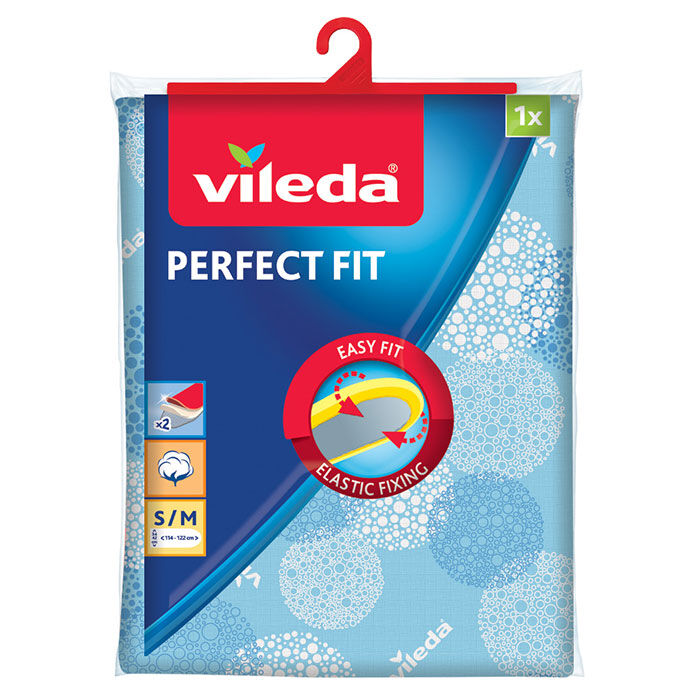 Vileda Iron Board Cover 2-in-1 Premium Universal Fit Heat Reflecting Ironing 