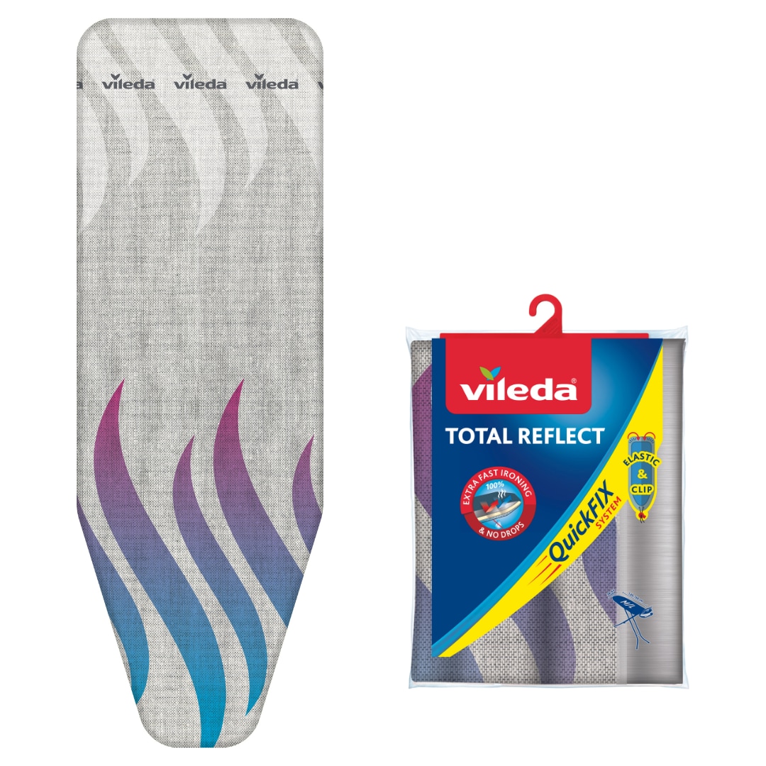Vileda Total Reflect Ironing Board Cover | 100% Heat & steam reflecting