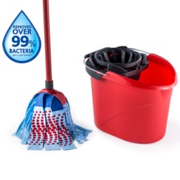 Vileda SuperMocio 3Action XL Mop & Bucket Set – Ready to use mop set